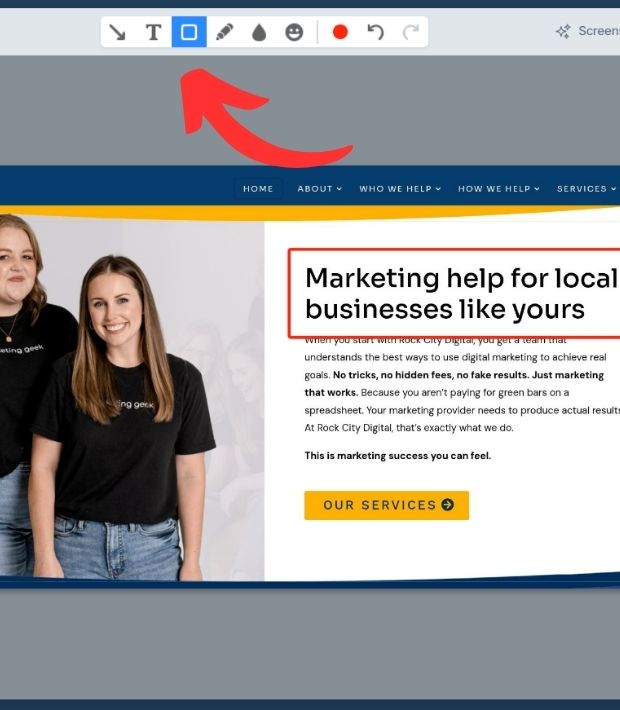 A website page showcasing local businesses, featuring listings, images, and contact information for community engagement.