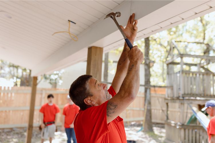Local vendor doing business in an outdoor stall