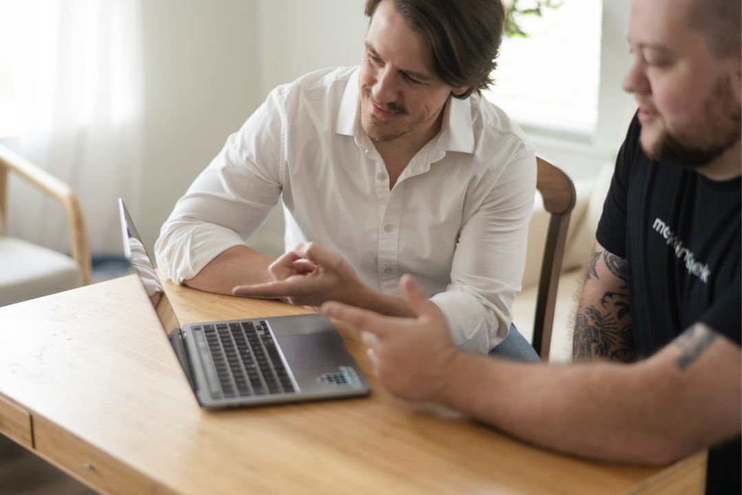 Four professionals on a digital recruiting panel